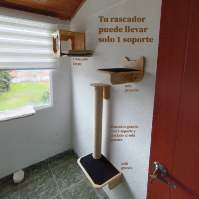 Rascadores de pared grande - 1 soporte